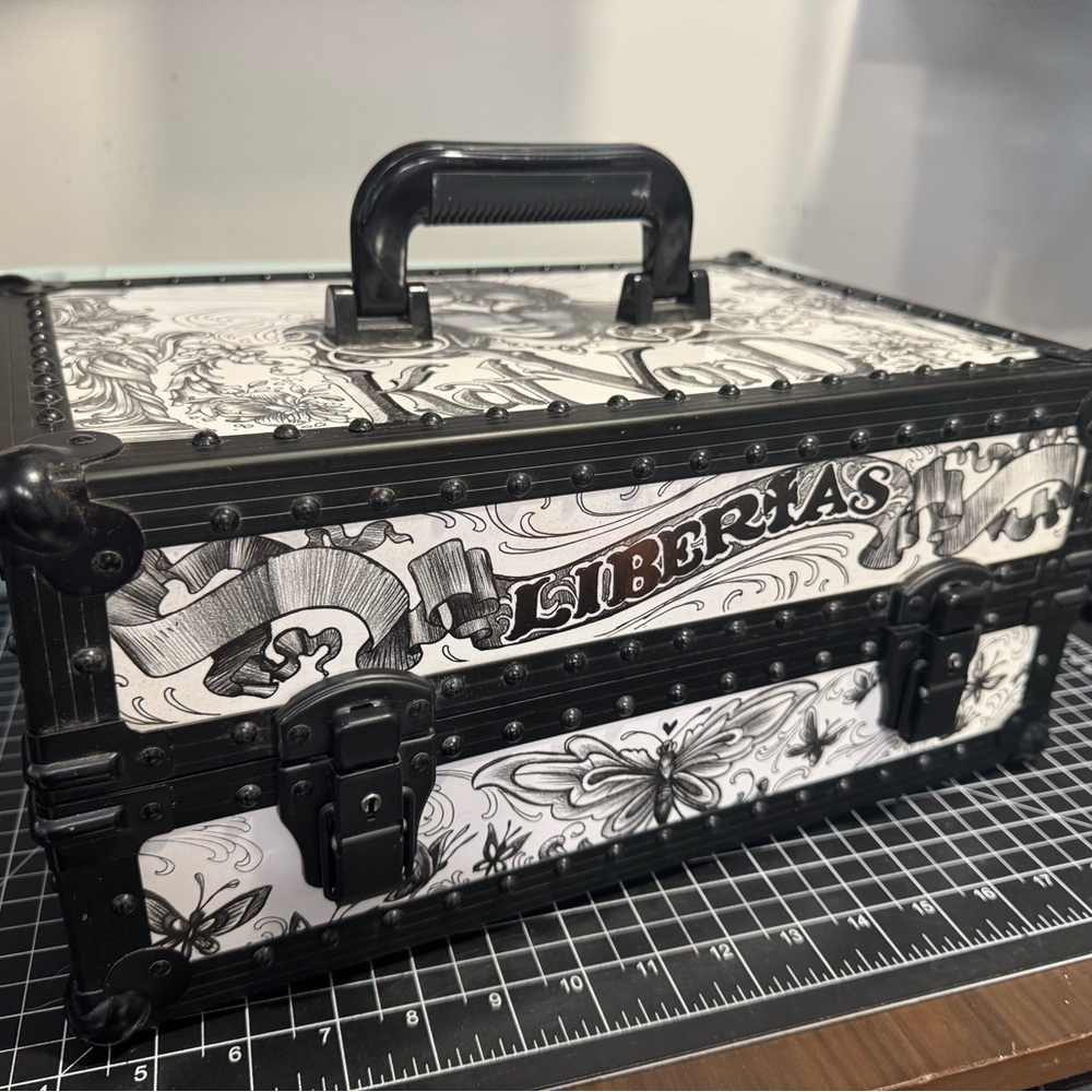 Rare Kat Von D Train Case - Black & White Rare Collectible